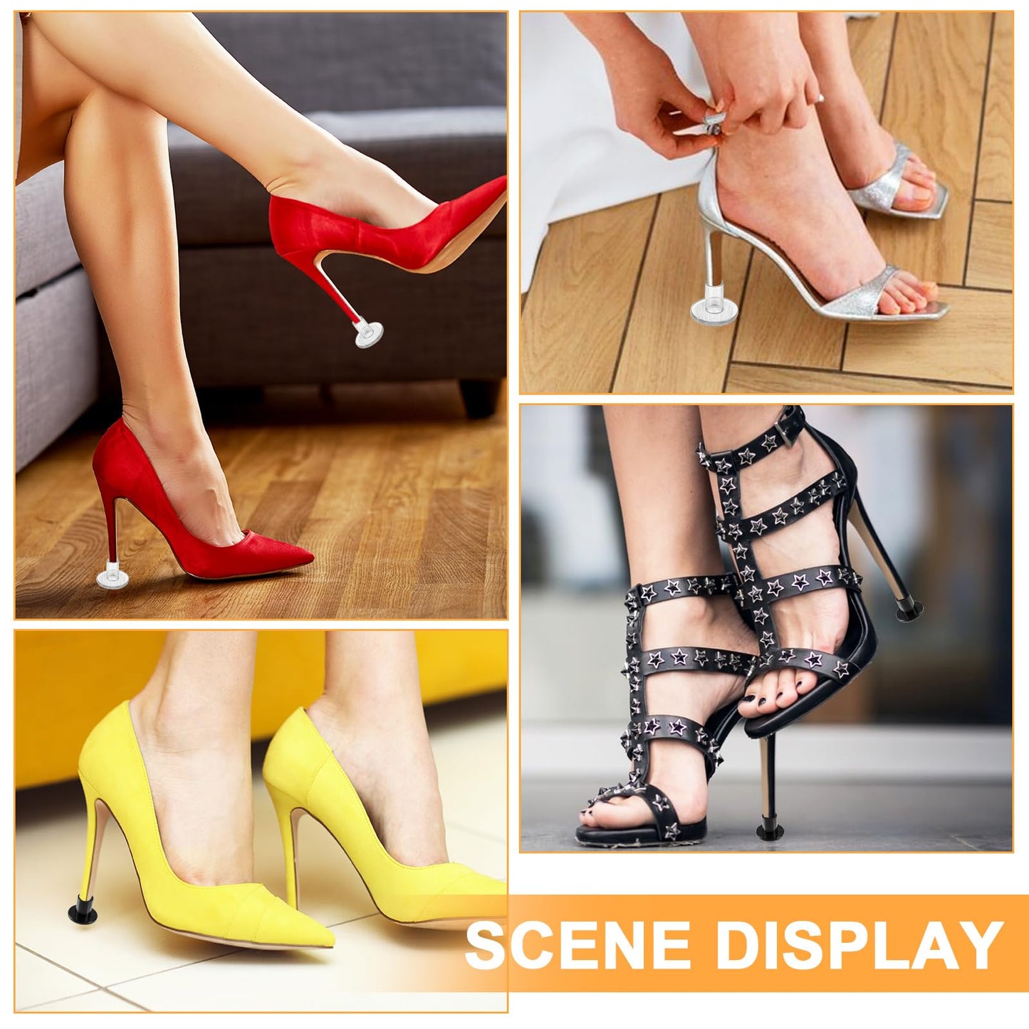 High-Transparent High-Heeled Shoe Heel Protector Cover