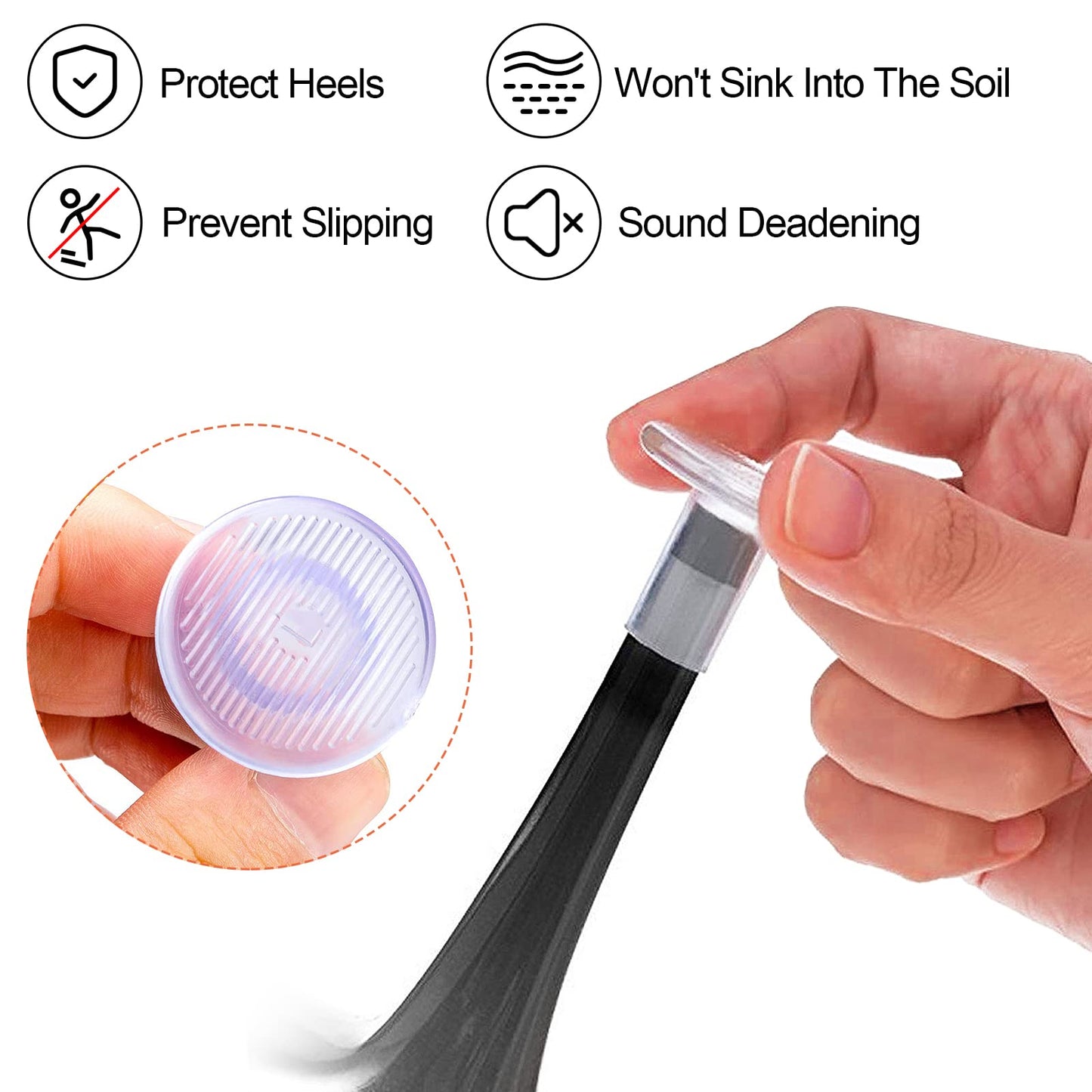 High-Transparent High-Heeled Shoe Heel Protector Cover