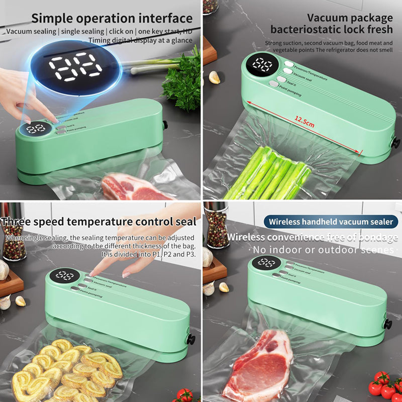 Household Mini Vacuum Sealer Rechargeable Fresh-keeping Laminator Packaging Machine