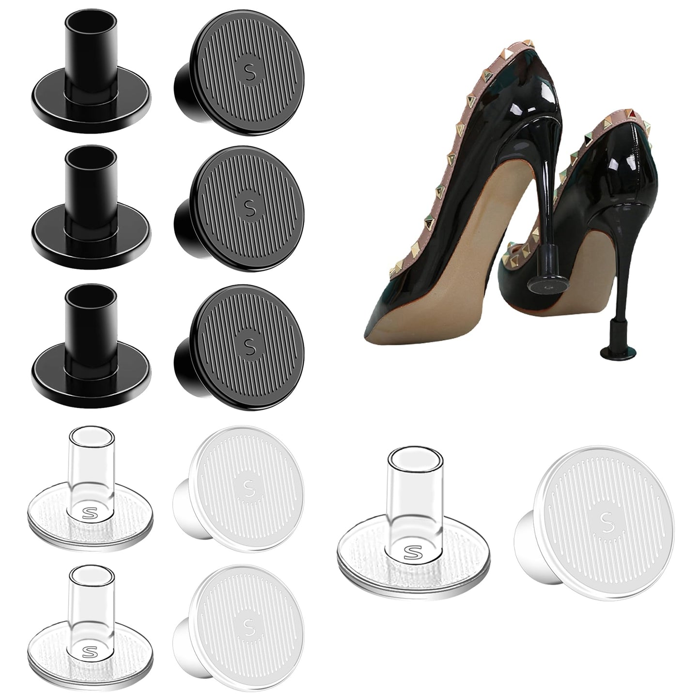 High-Transparent High-Heeled Shoe Heel Protector Cover