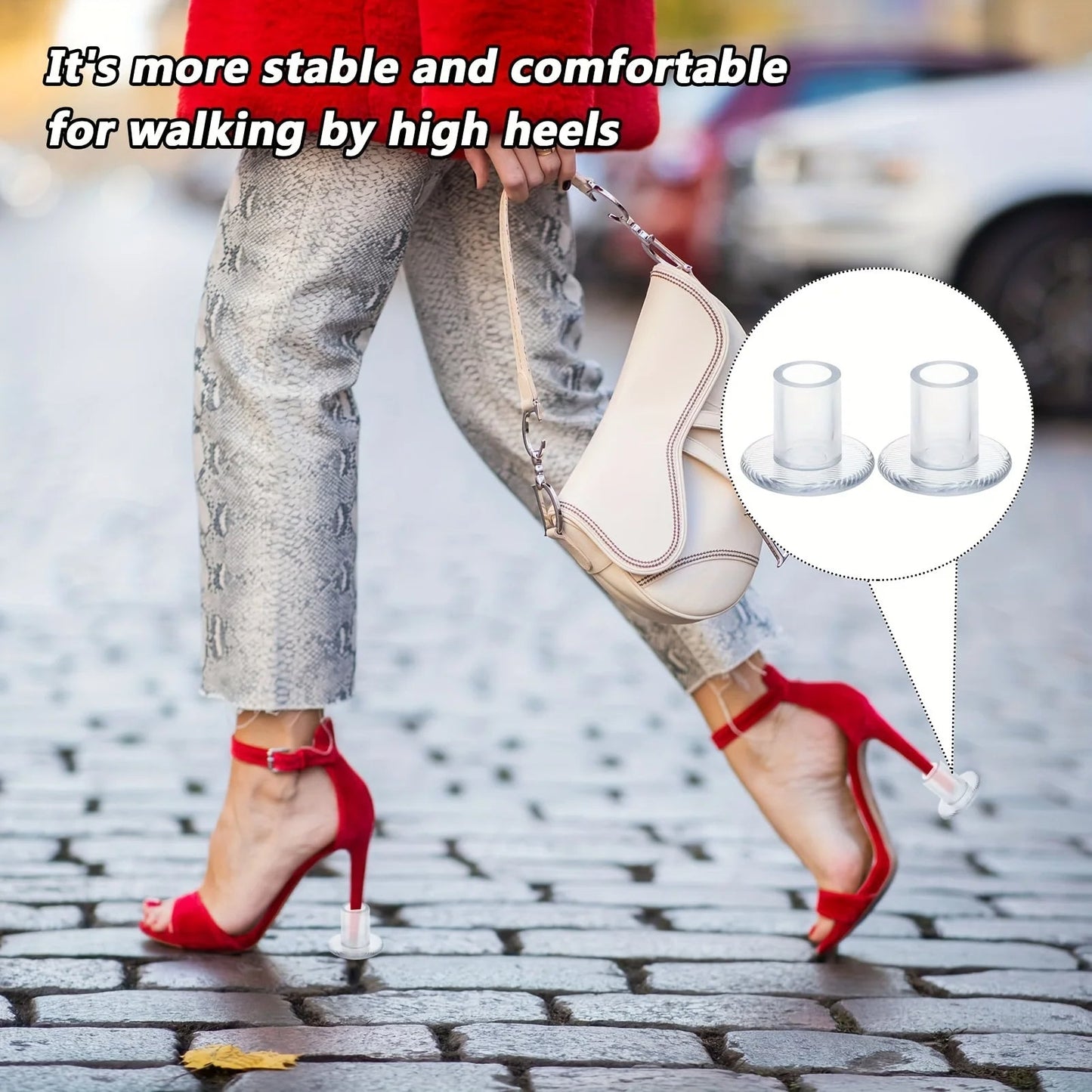 High-Transparent High-Heeled Shoe Heel Protector Cover