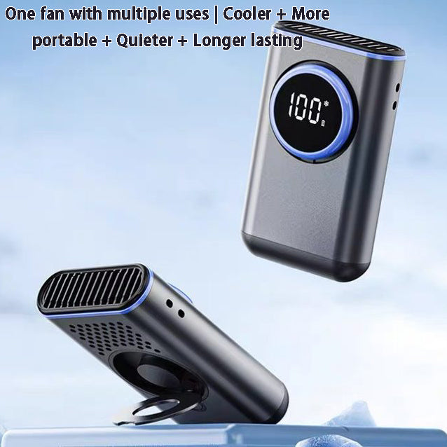 USB Portable Aluminum Alloy Waist-Mounted Fan