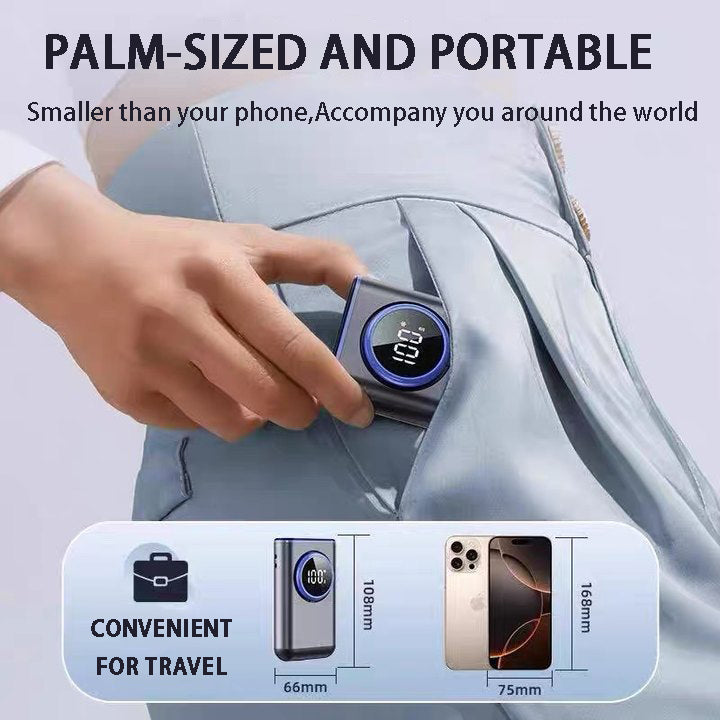 USB Portable Aluminum Alloy Waist-Mounted Fan