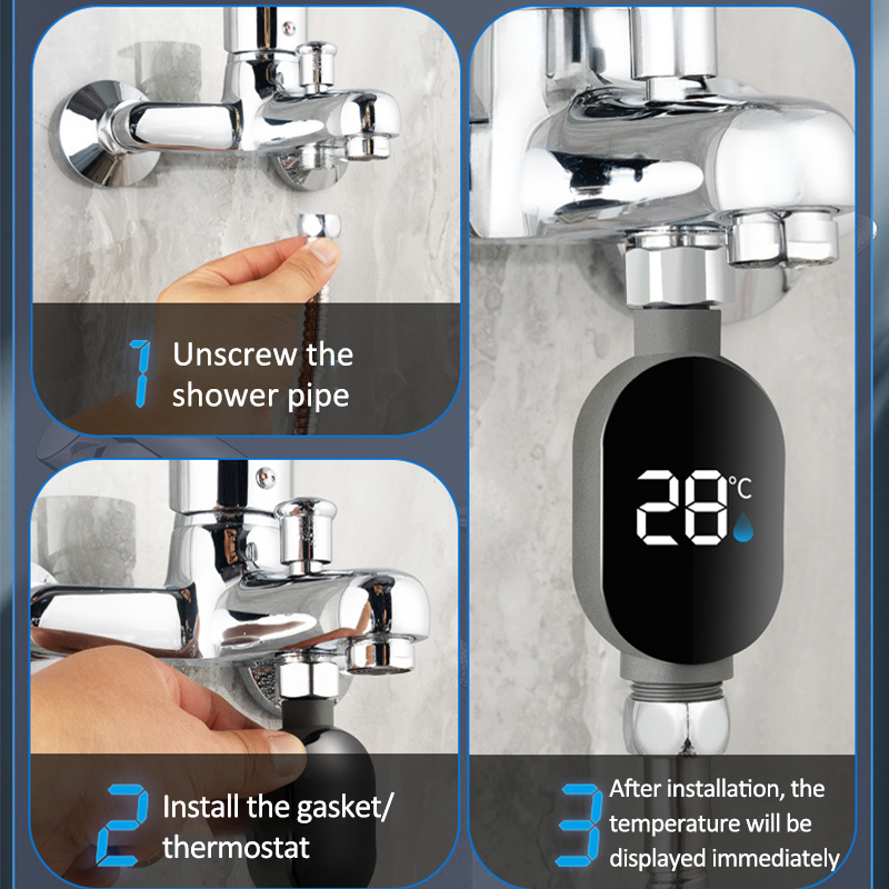Shower Thermometer Shower Accessories Baby Bath Temperature Display
