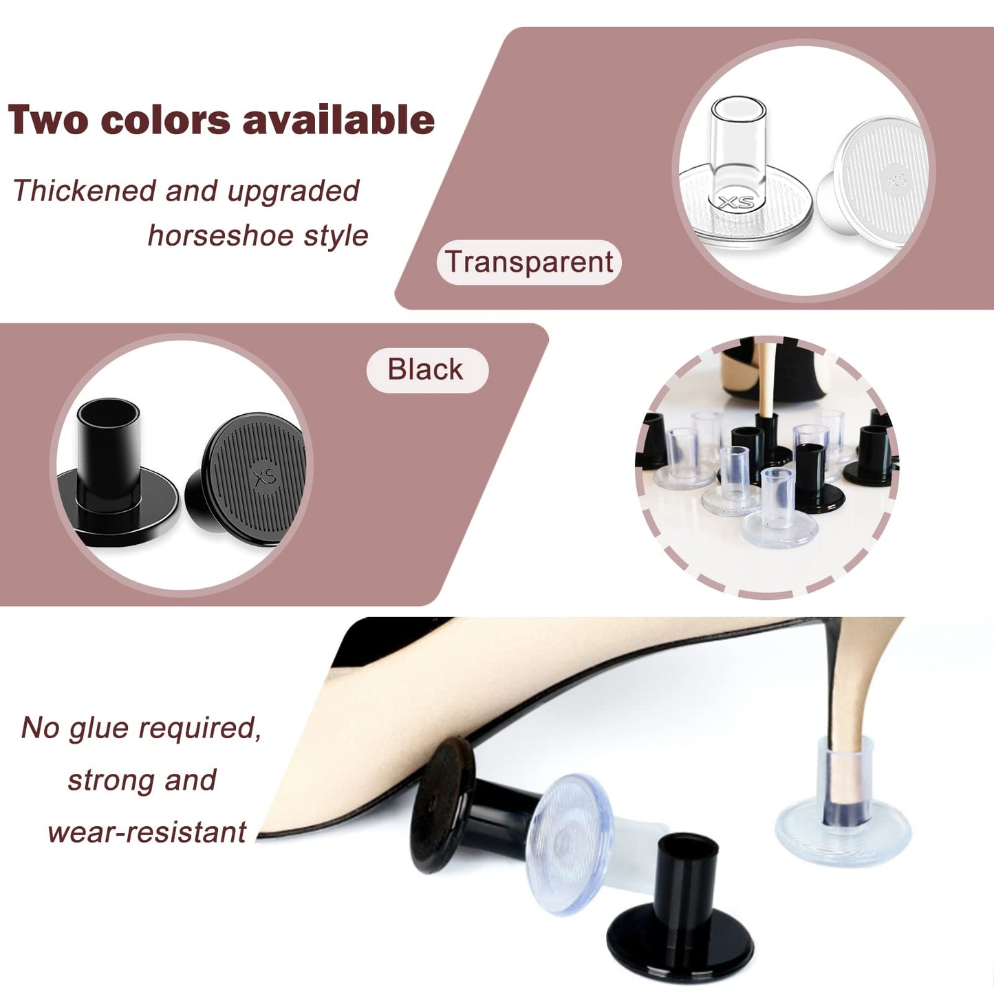 High-Transparent High-Heeled Shoe Heel Protector Cover