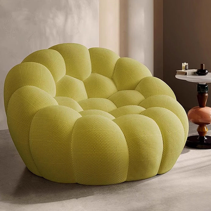Oversized Bubble Couch Chair,Modern Lazy Floor Sofa, Upholstered Mesh Fabric Bubble Sofa, 3D Honeycomb Shape Curved Couch for Living Room, Apartment, Small Space