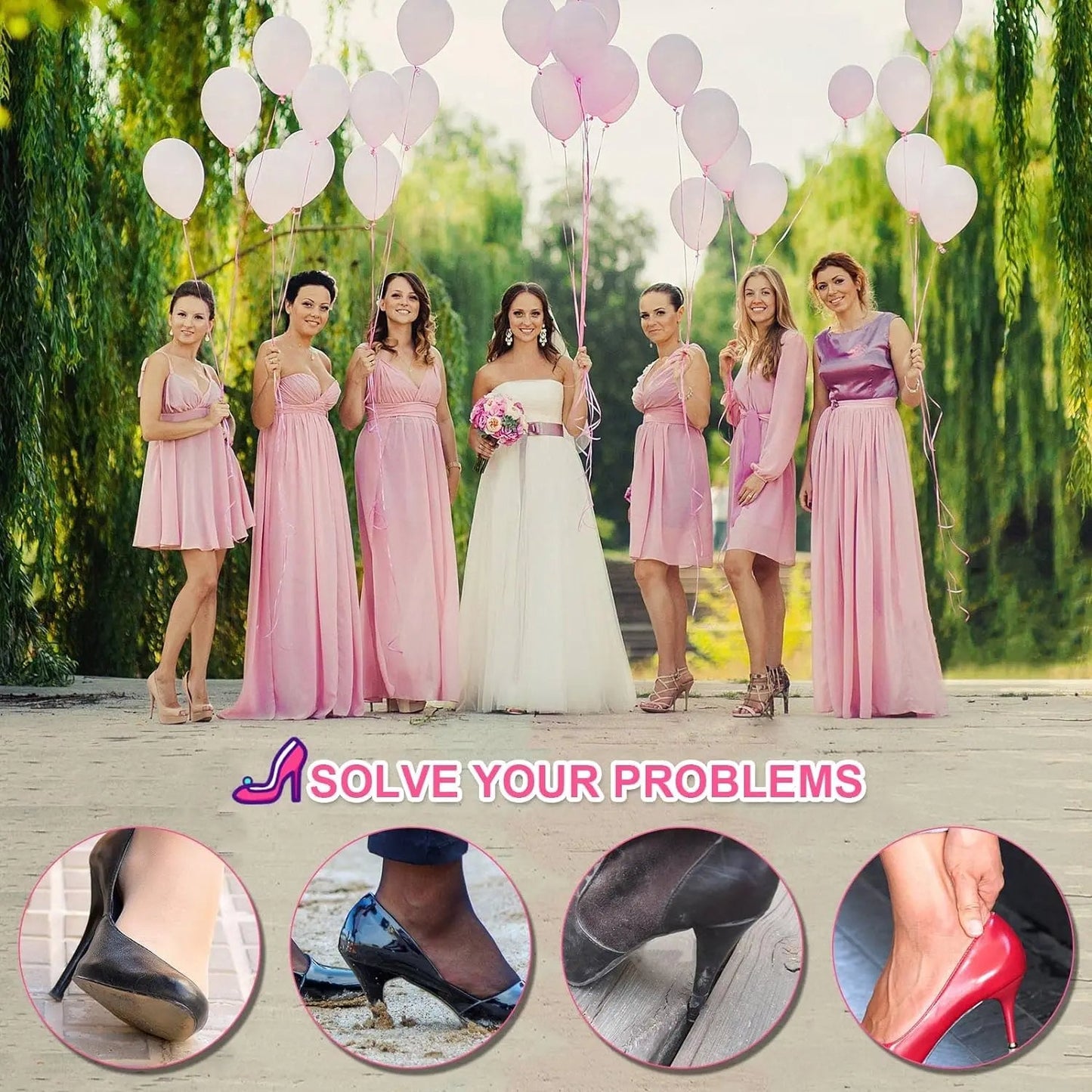 High-Transparent High-Heeled Shoe Heel Protector Cover